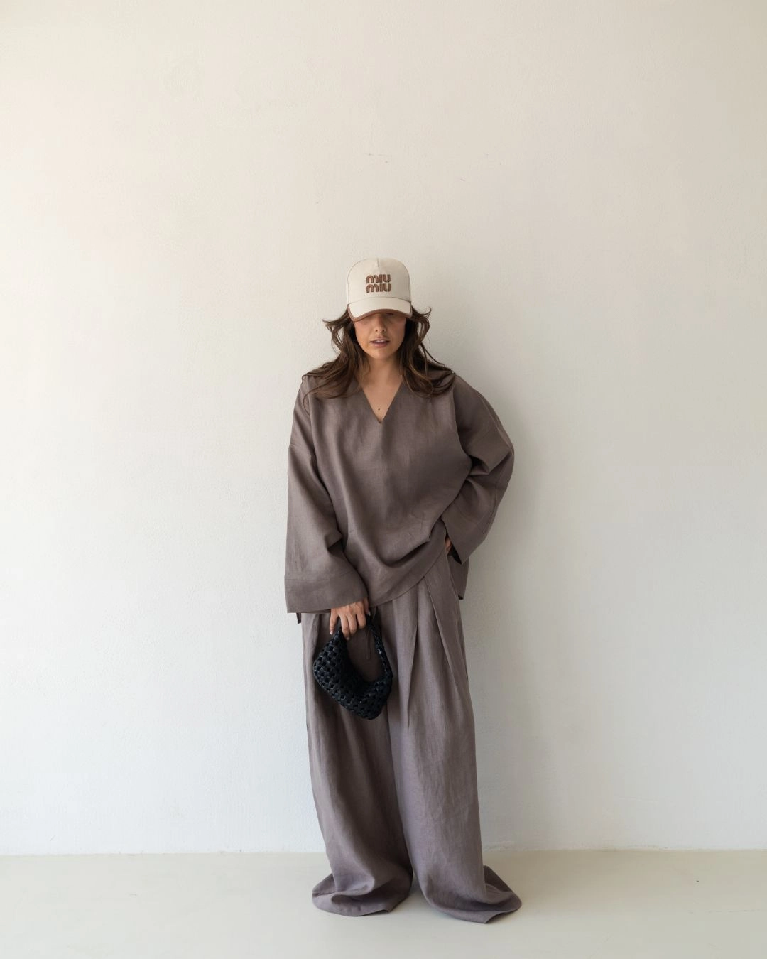 شوميز لينن با يقه هفت جلوبسته vip