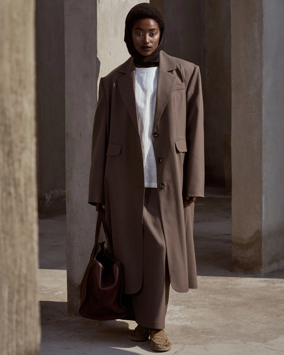 دامن فاستوني با برش جلو