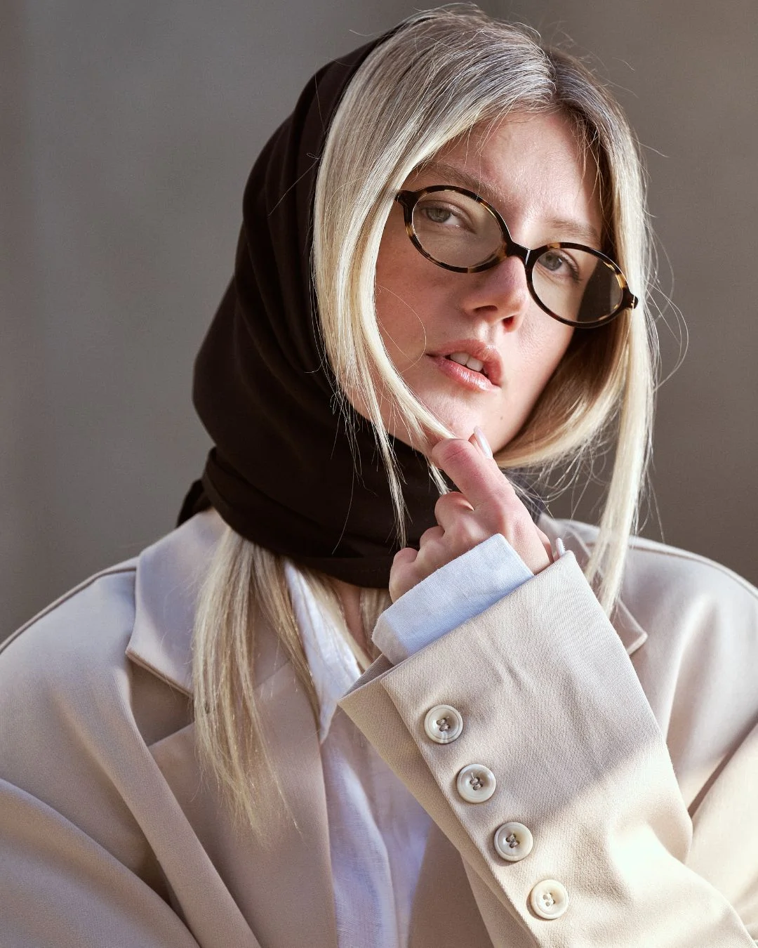 کت گابردين با دو دکمه جلو 